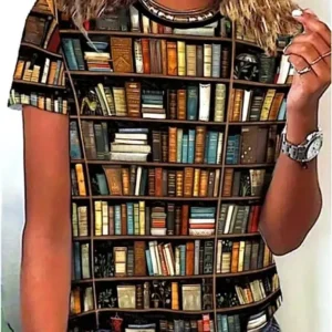 Book Case Print Tee