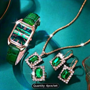 Watch, Chain, Earing Set