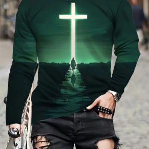 Cross Graphic Long Sleeve Shirt