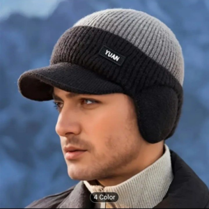 Winter Knit Cap with Ear Flaps