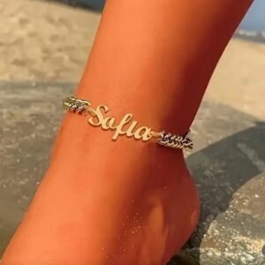 Custom Name Anklet