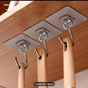 5 Pack Powerful Adhesive Hooks