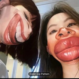 Funny thick lips wolf mask
