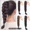 Pony tail extension black and brown