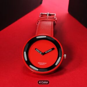 Quartz printed hands watch