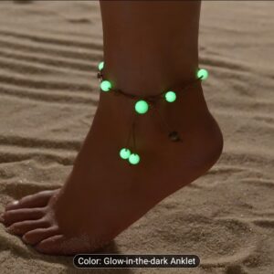 Glow in the dark ankle chain