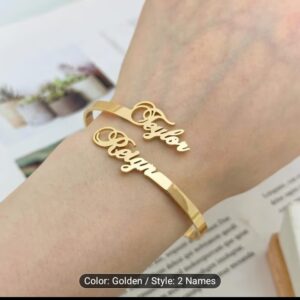 2 name custom bracelet