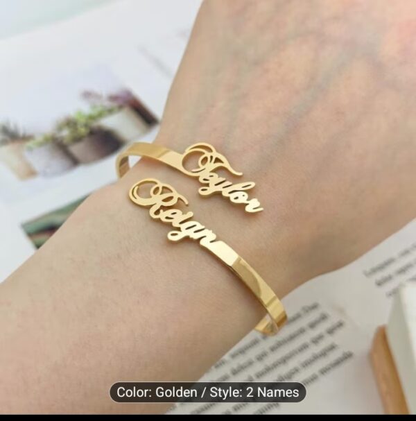 2 name custom bracelet