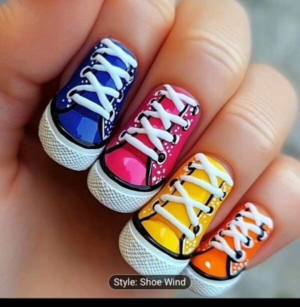 24 PCs press on nails