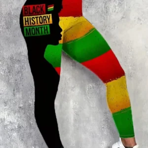 Womens Black History Month Leggings