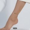 Adjustable S shape ankle bracelet