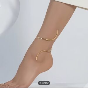 Adjustable S shape ankle bracelet