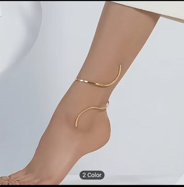 Adjustable S shape ankle bracelet