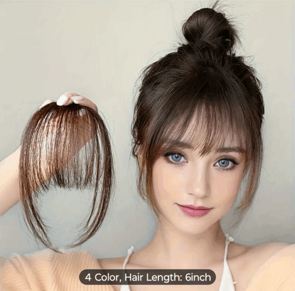 Air fried bangs, markless wig
