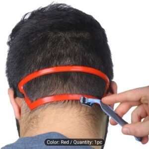 Neckline hairline shaving template