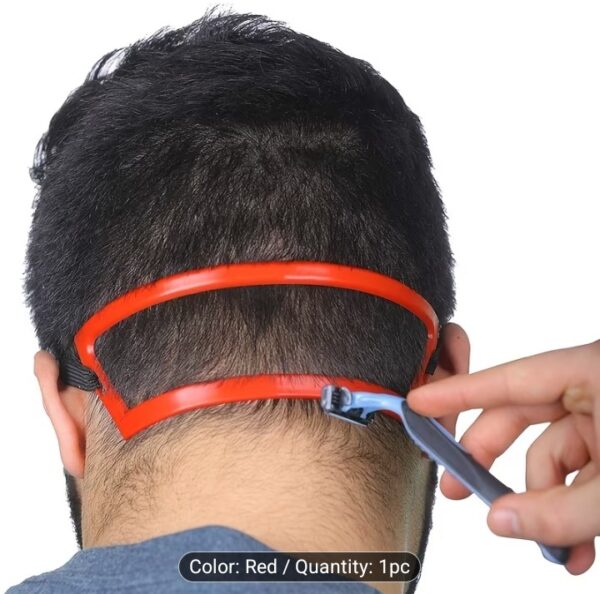 Neckline hairline shaving template