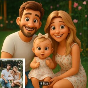 Personized photo to cartoon animation$24 size option template, photo upload template