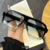 Retro square large frame glasses