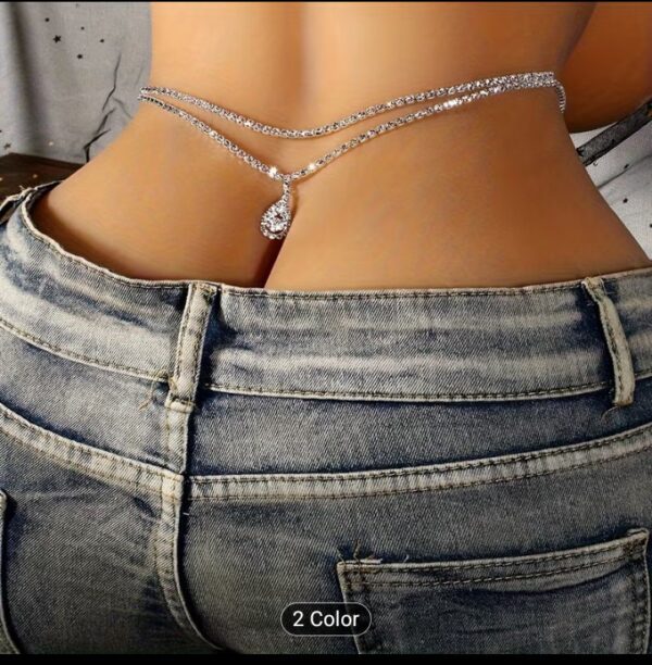 Rhinestone belly chain crystal