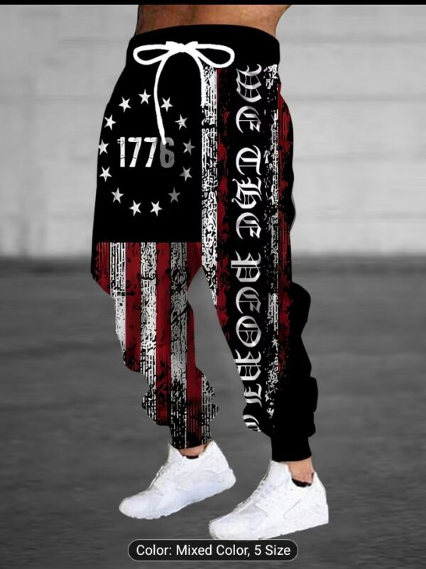 Vintage print track pants