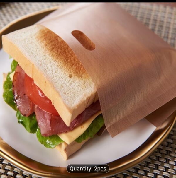 2 PCs toast and sandwich bag reusable