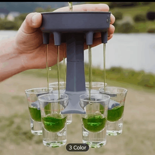 2 PCs alcohol dispenser with 6 cups