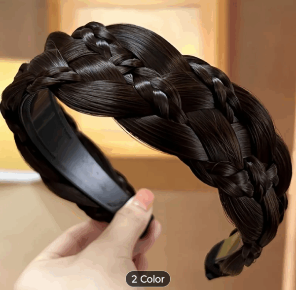 Bohemian 6 strand synthetic hair wig like twist braid deadlock texture, hair band