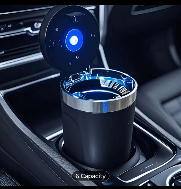 LED light fitted Ash tray for car. 2 pcs set
