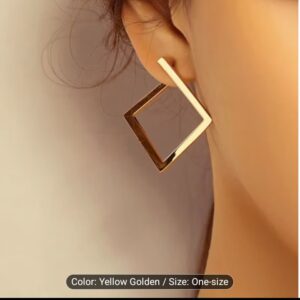 Square style earrings