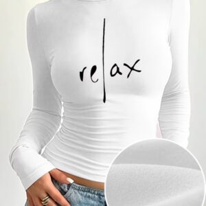 Women's relax print top