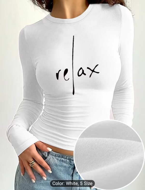 Women's relax print top