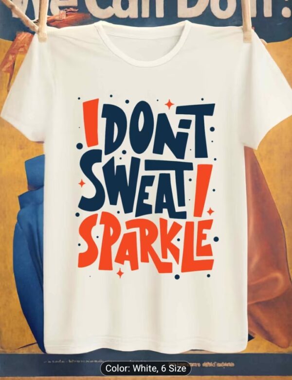 sparkle print t shirt