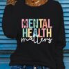 Mental health print t shirt