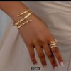 Two piece Ring, bracelet bangle set