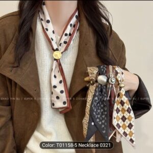 stylish scarf necklace random design
