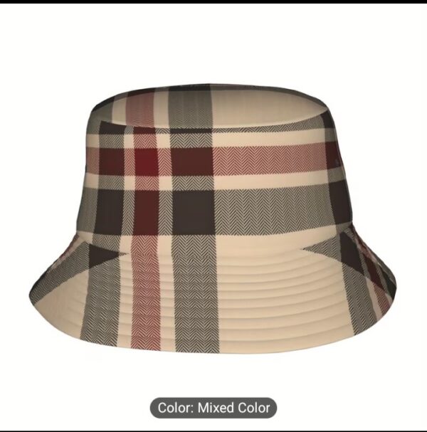 vintage plaid bucket hat