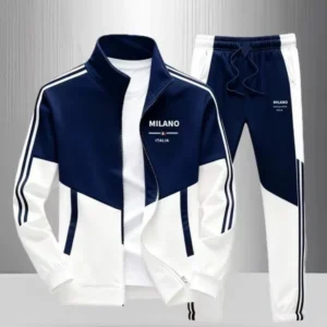 2 piece set jersey jacket sportswear tracks windsheater
